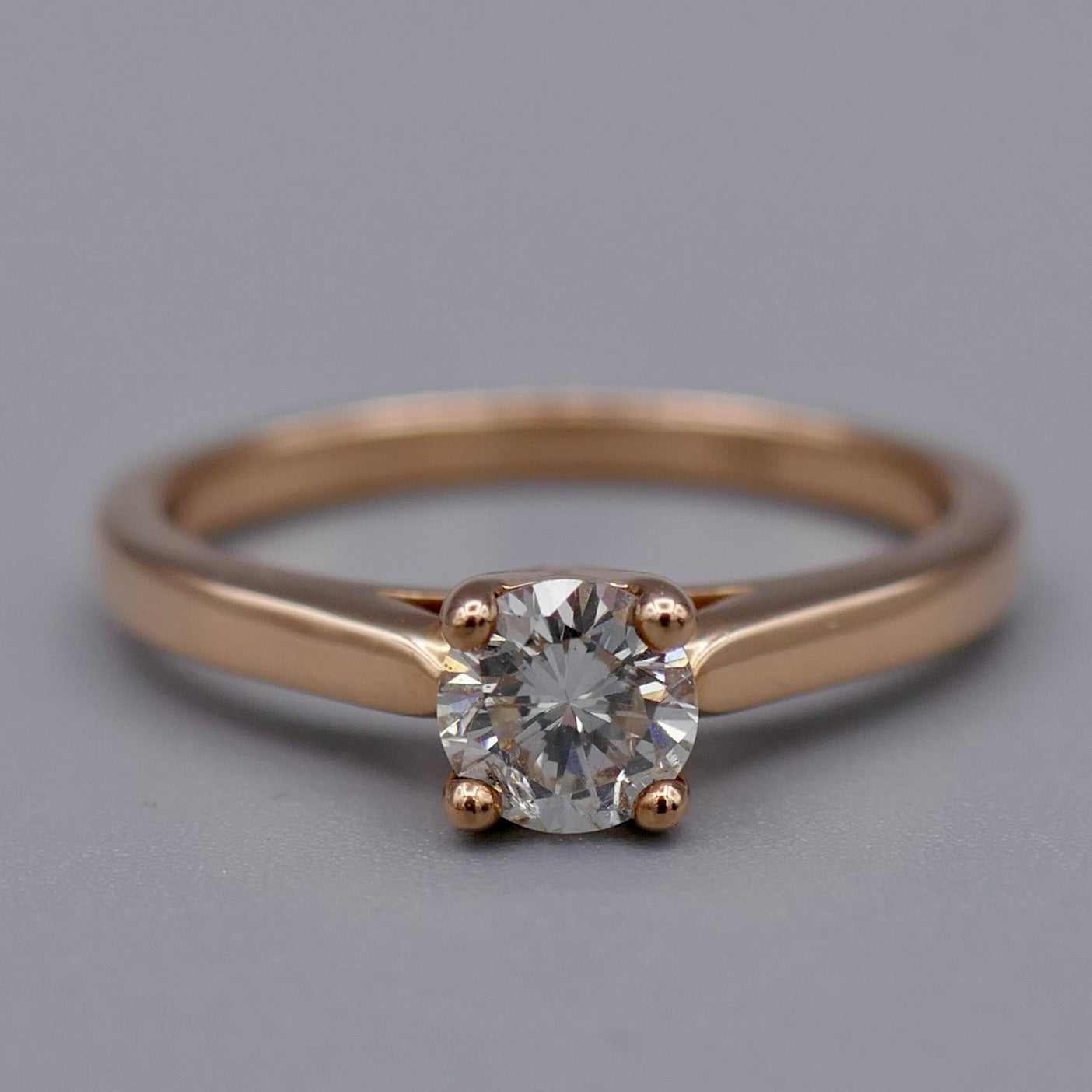14K Rose Gold Ring w/ Diamond