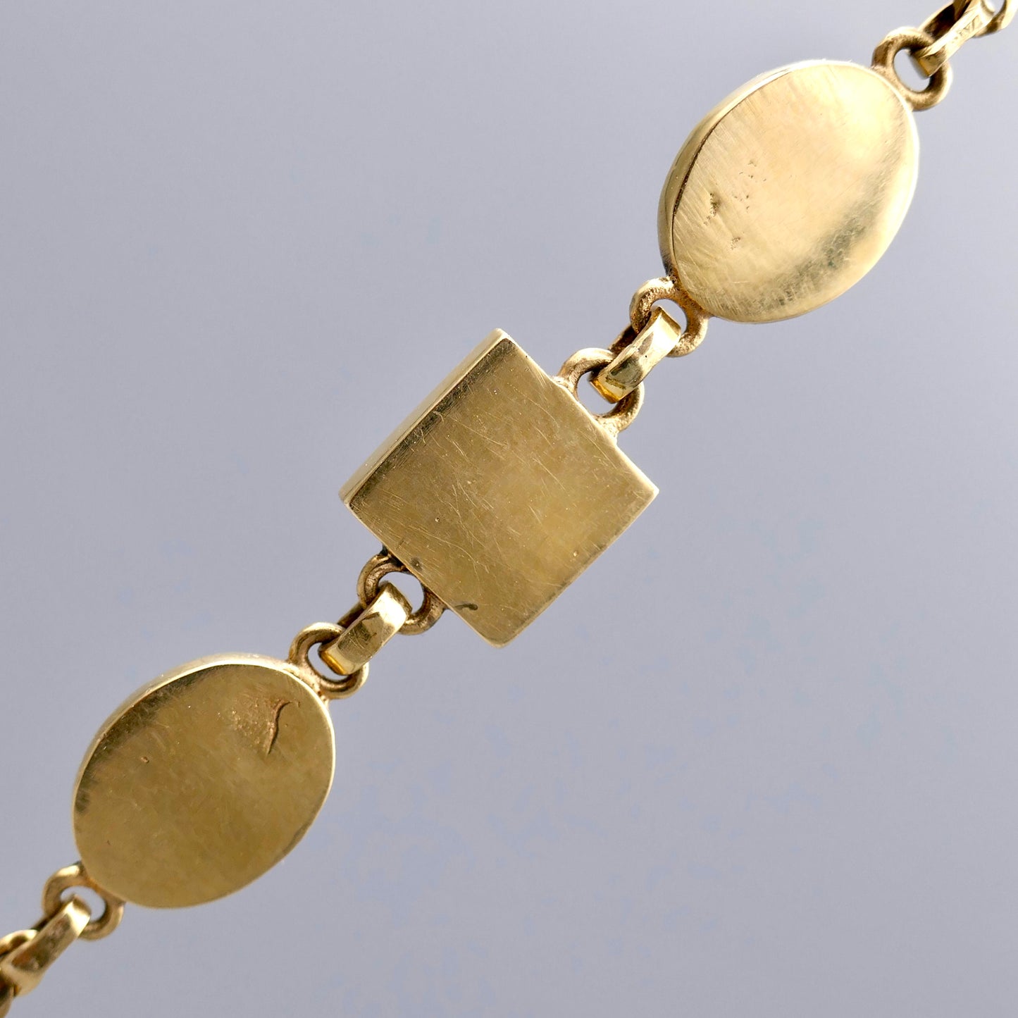 14K Yellow Gold Mosiac Opal Bracelet