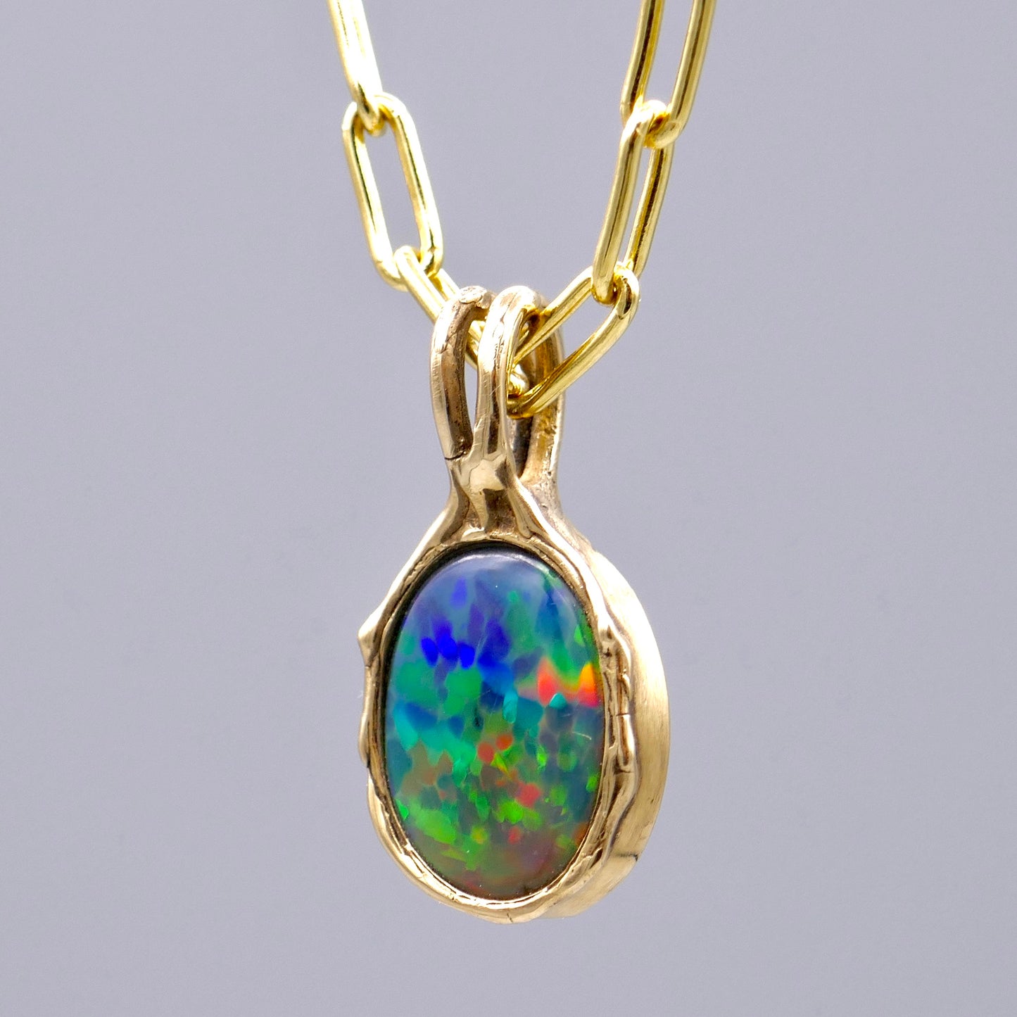 Black Opal Pendant