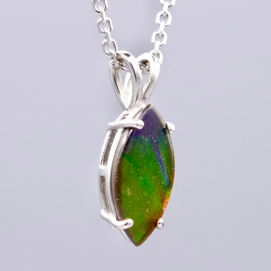 Sterling Silver Ammolite Pendant