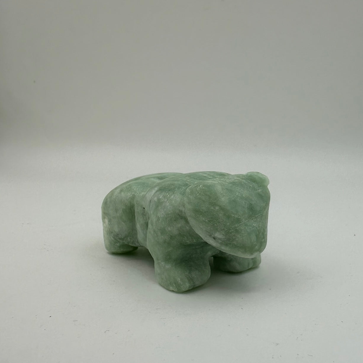 Soapstone sculpture carved during a Whistler off-the-slopes activity.