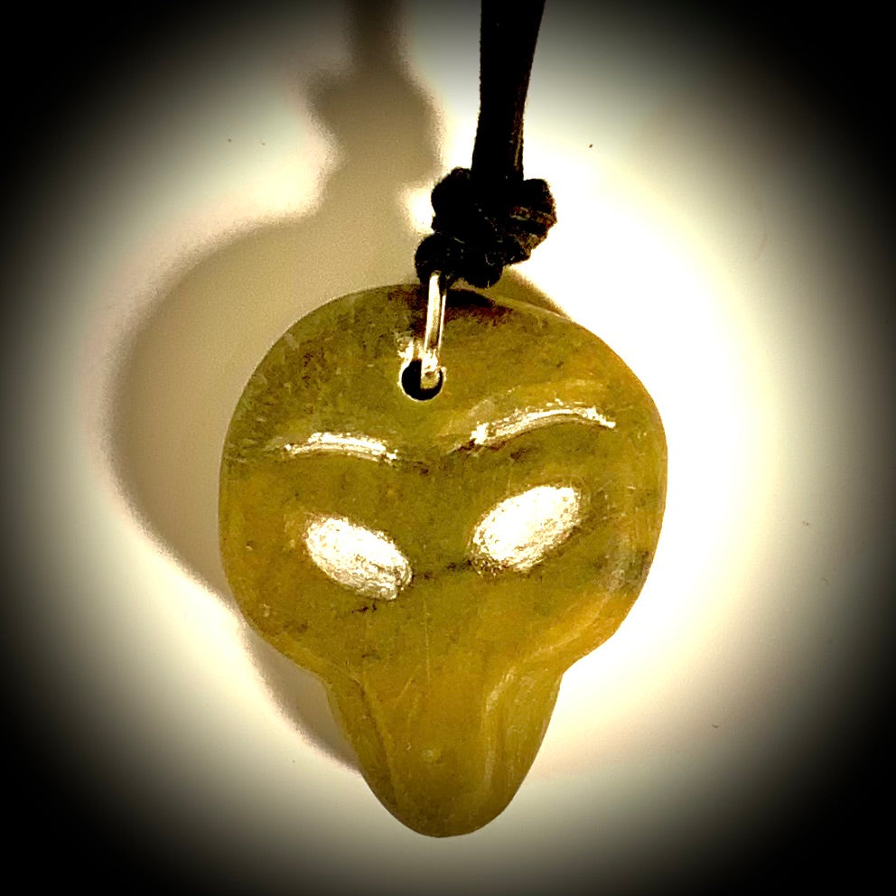 Someone's been abducted by aliens because this piece is out of this world. Fathom Stone Art classes let's create your own soapstone masterpiece and wear it home.