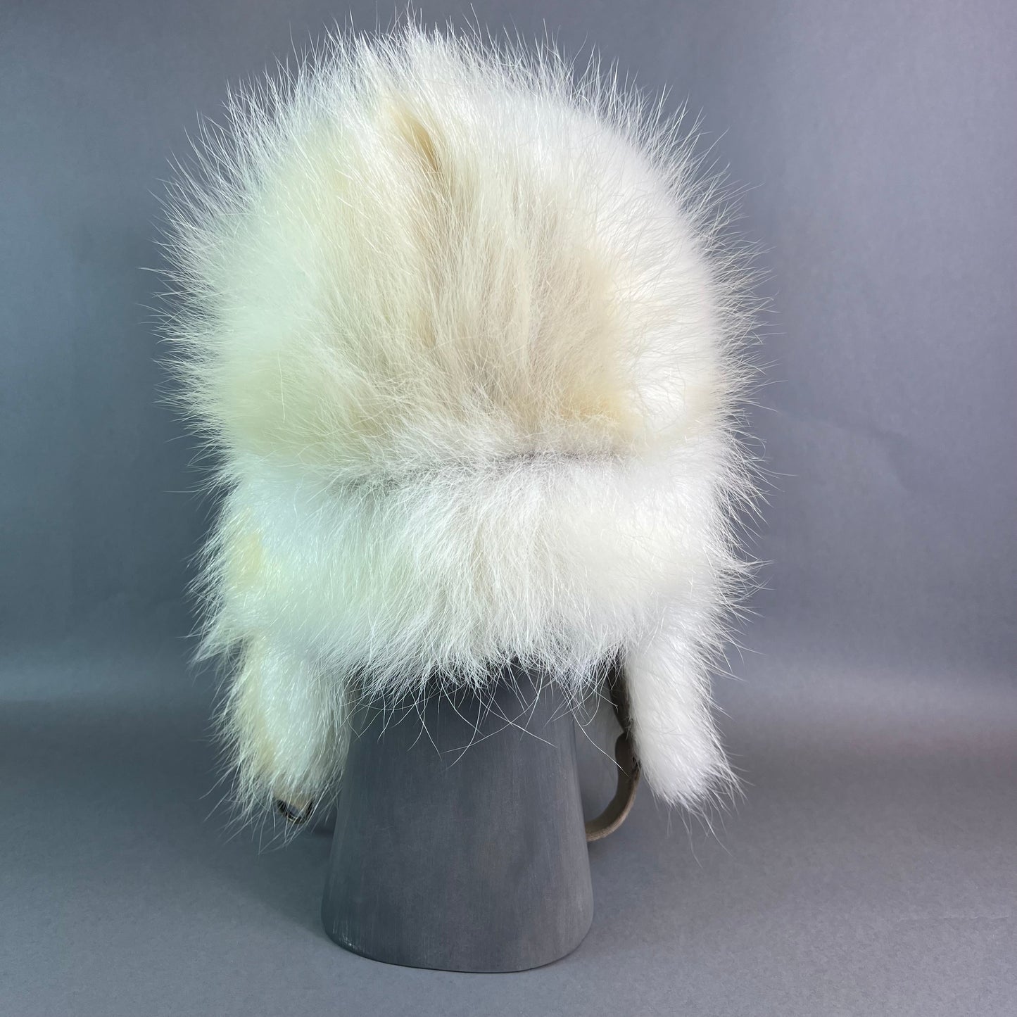 Polar Bear Fur Trapper Hat