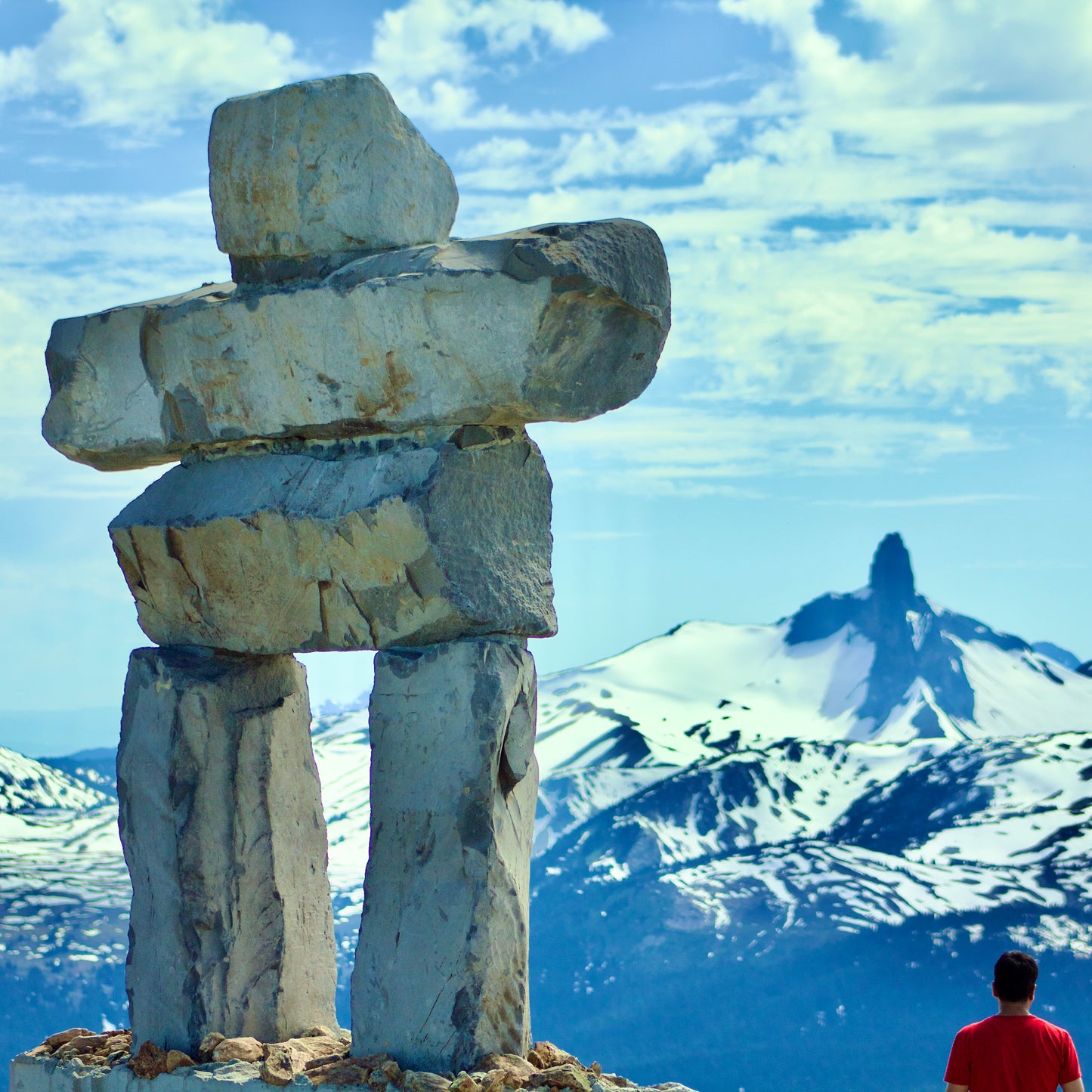 Whistler's Peak Chair Inukshuk