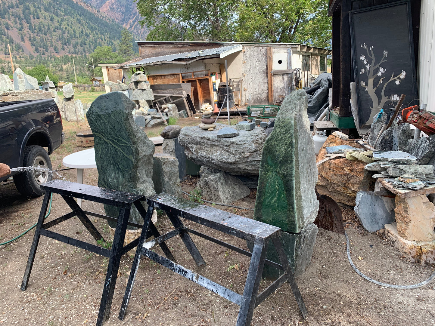 Jade Polished Boulders for Interior/Exterior