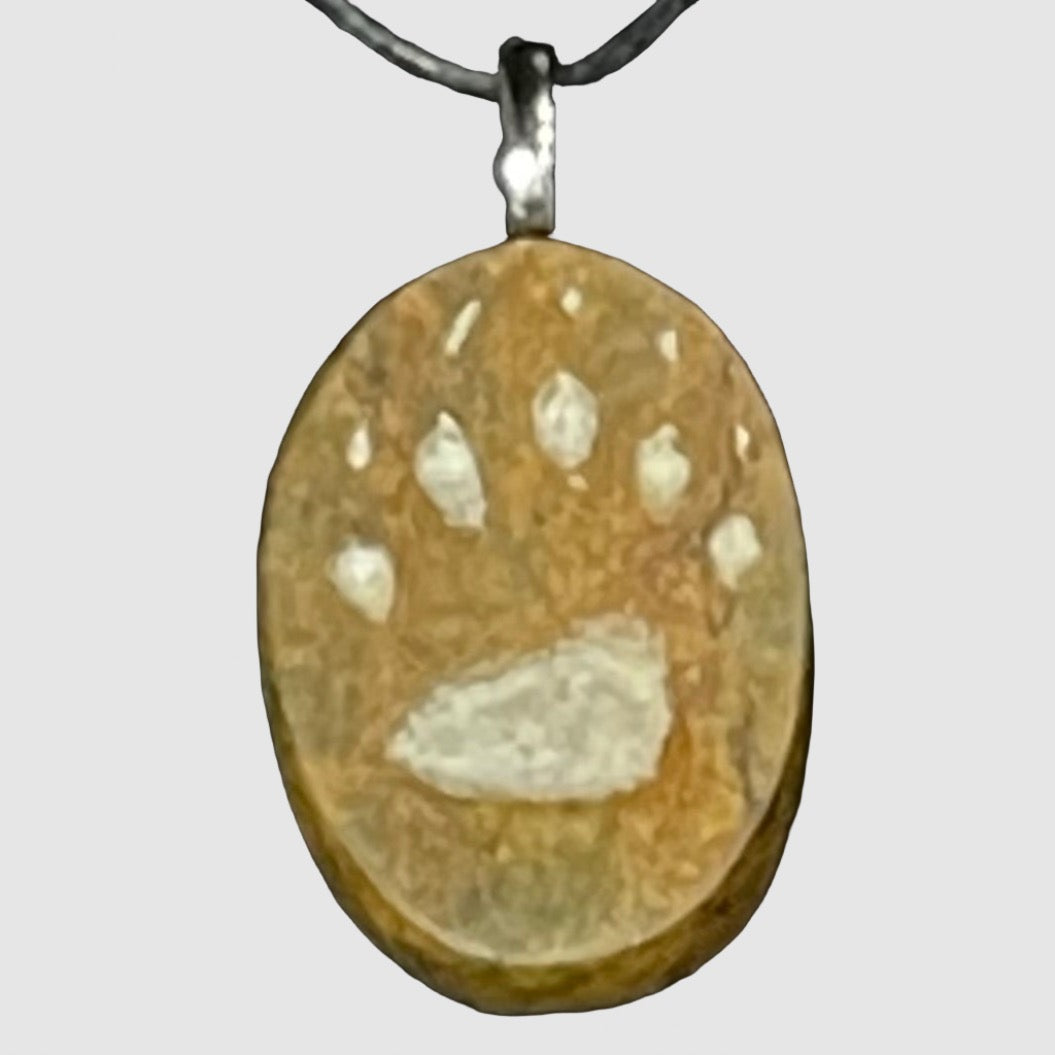 Bear pop pendant at Fathom Stone Art classes at the Westin resort Whistler