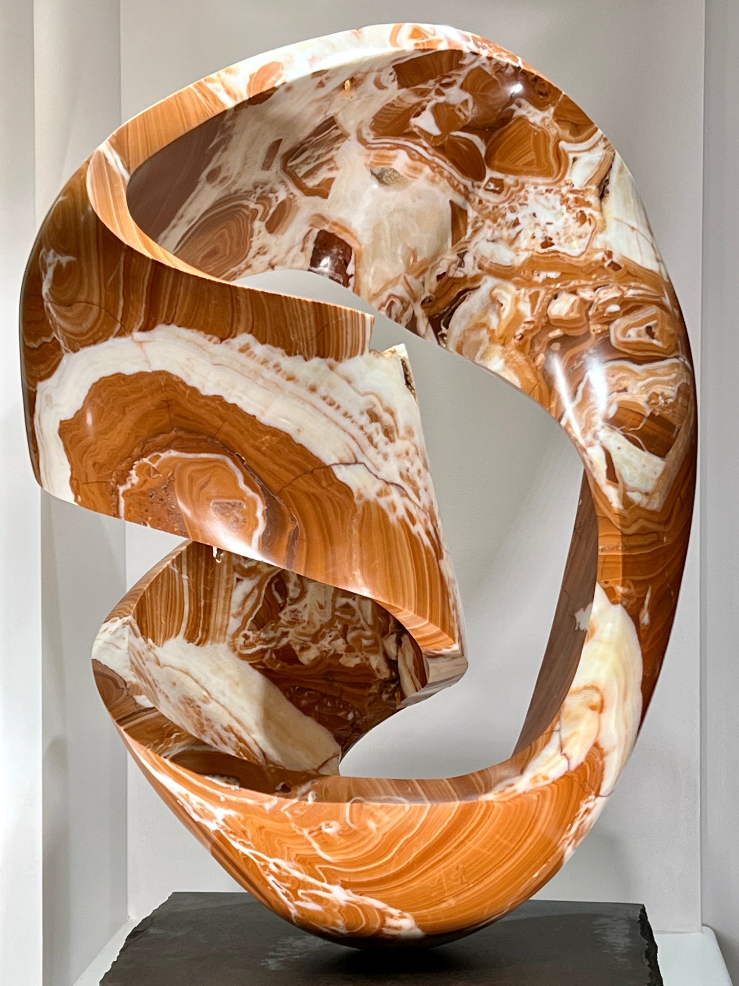 Dance Twist ~ Red and White Onyx