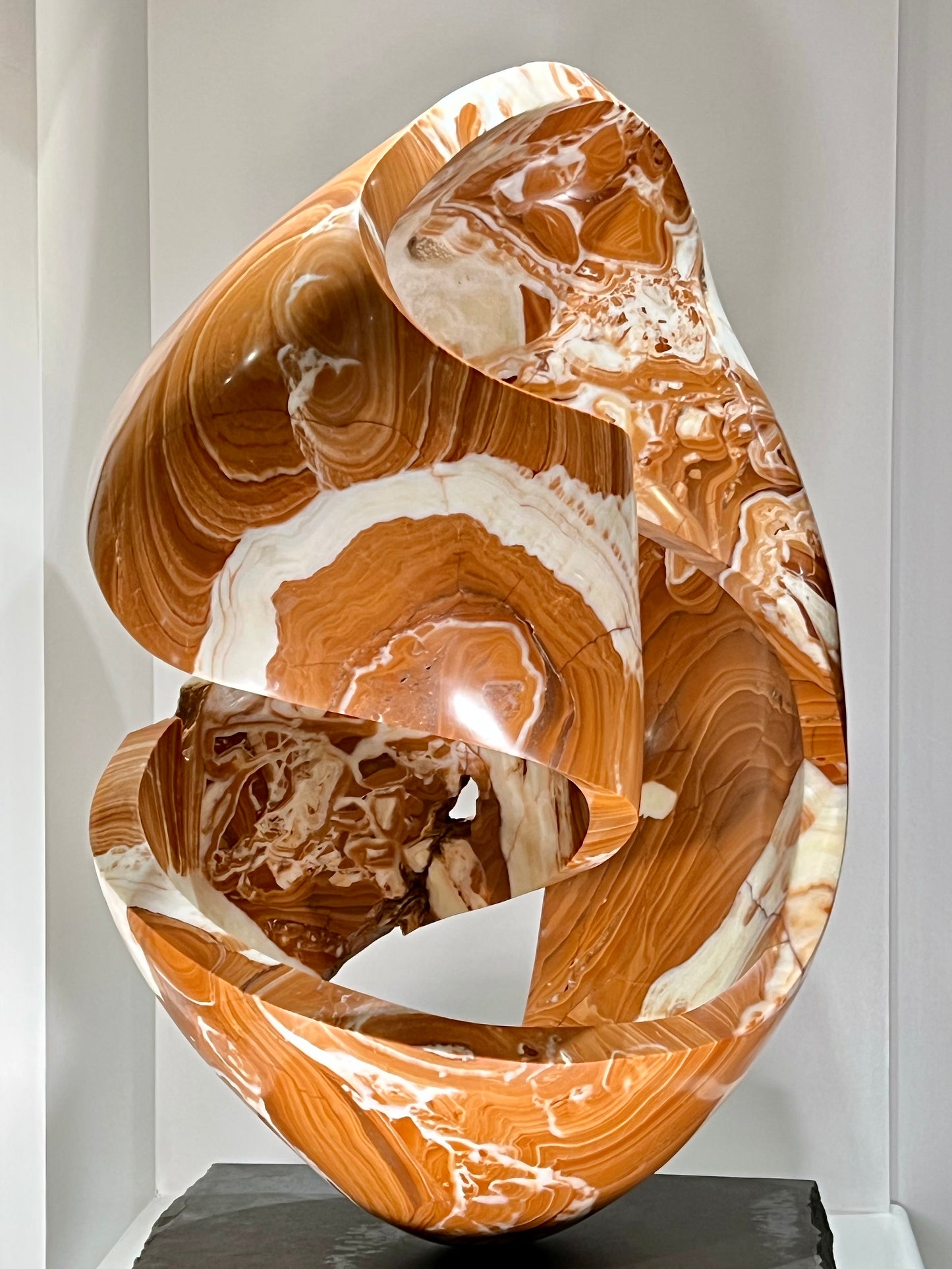 Dance Twist ~ Red and White Onyx