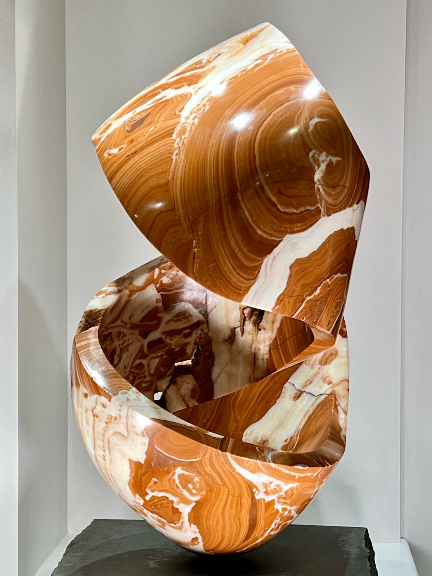 Dance Twist ~ Red and White Onyx