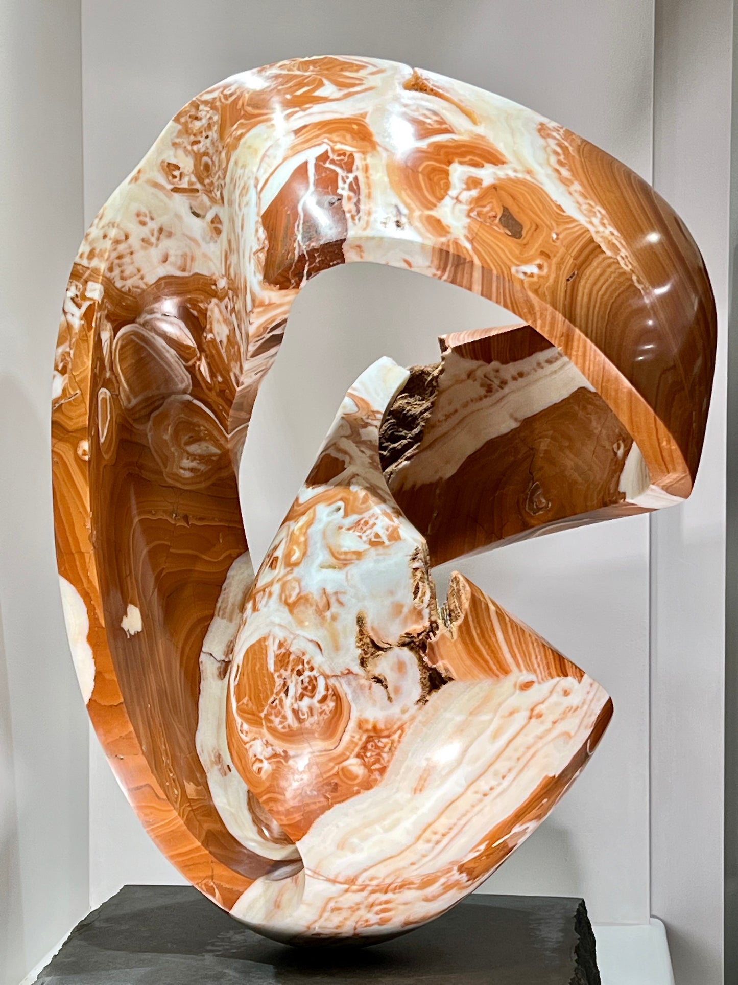 Dance Twist ~ Red and White Onyx