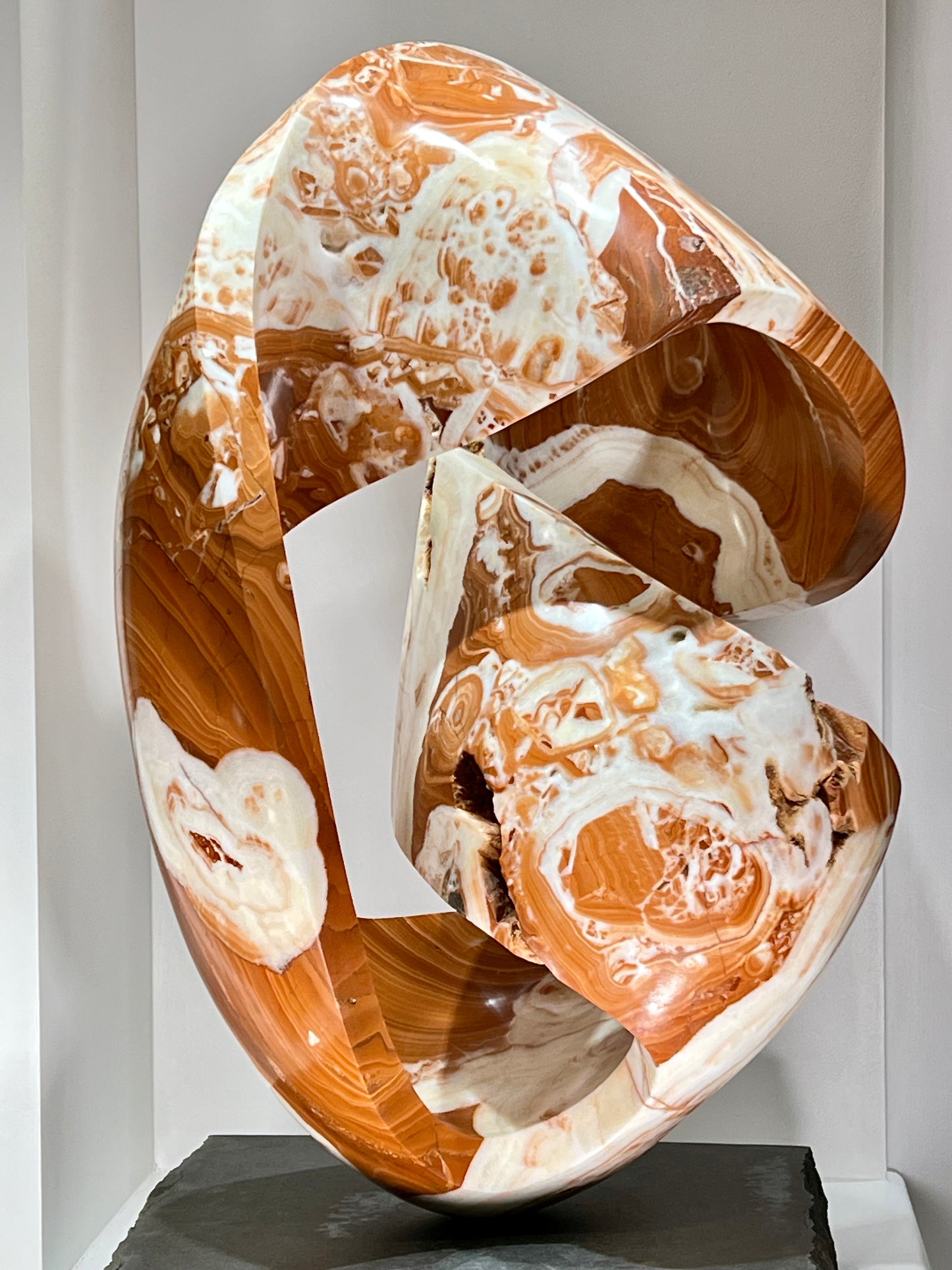 Dance Twist ~ Red and White Onyx