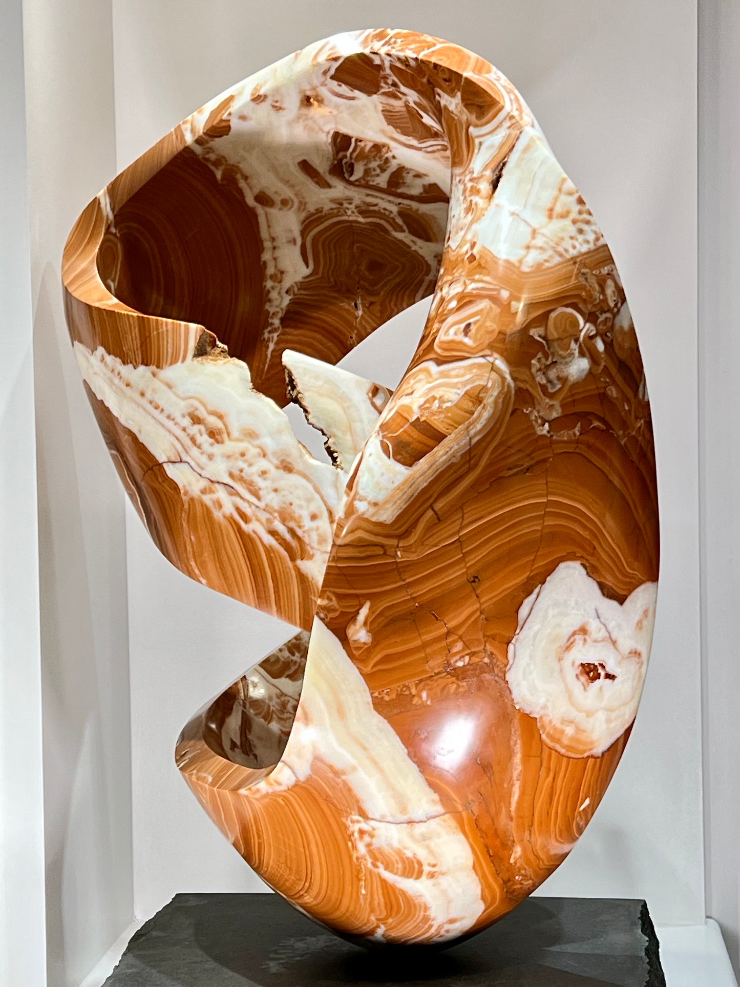 Dance Twist ~ Red and White Onyx