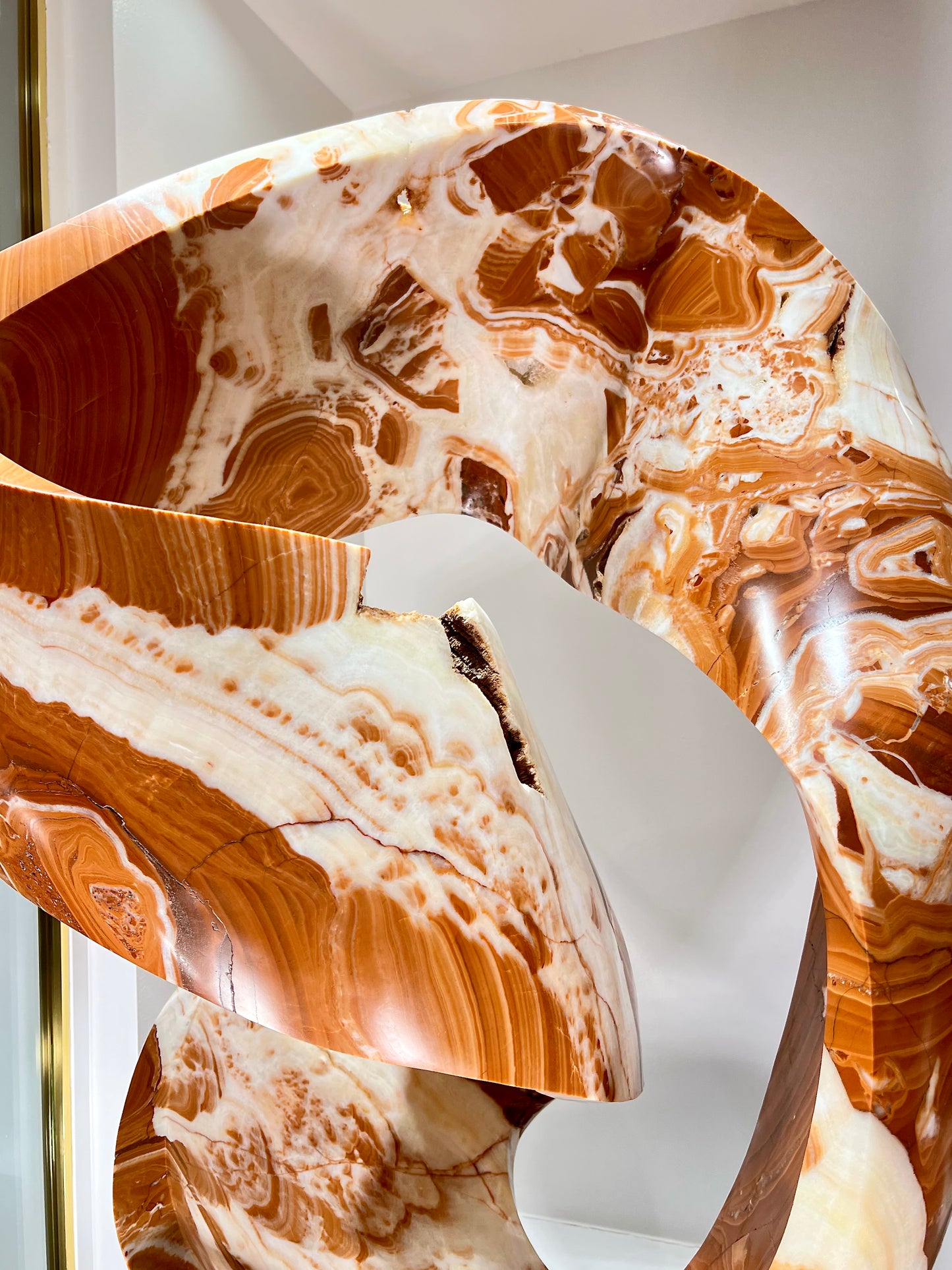 Dance Twist ~ Red and White Onyx