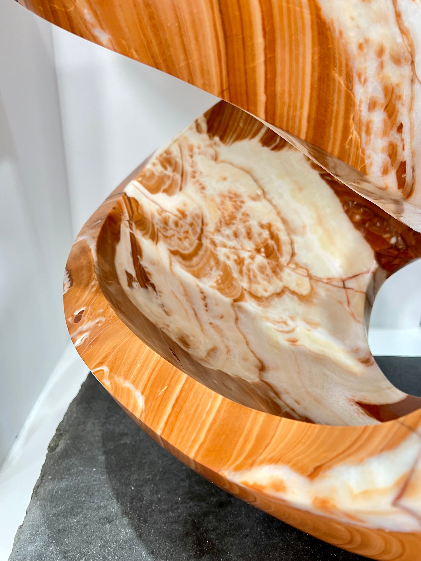 Dance Twist ~ Red and White Onyx