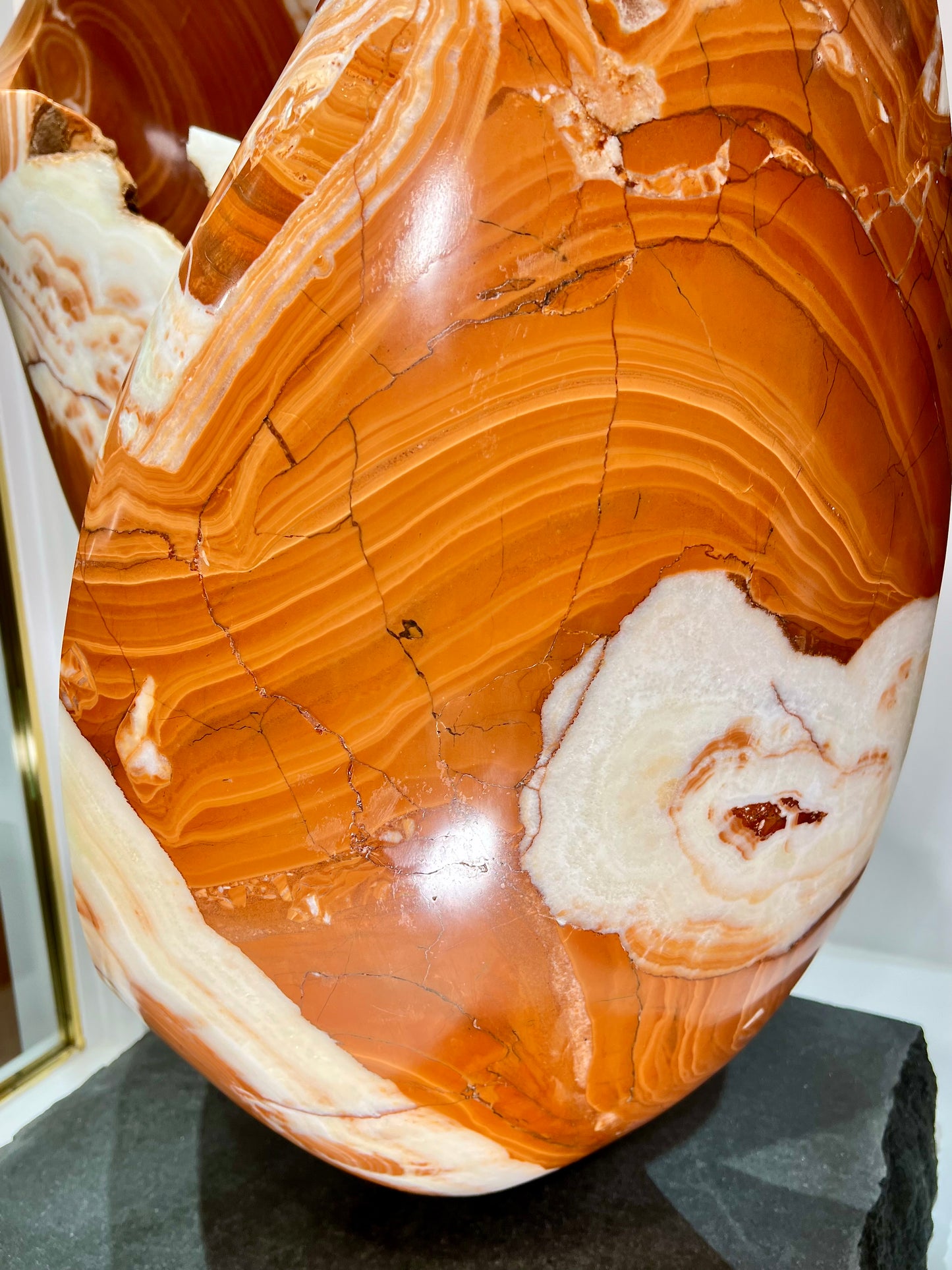 Dance Twist ~ Red and White Onyx