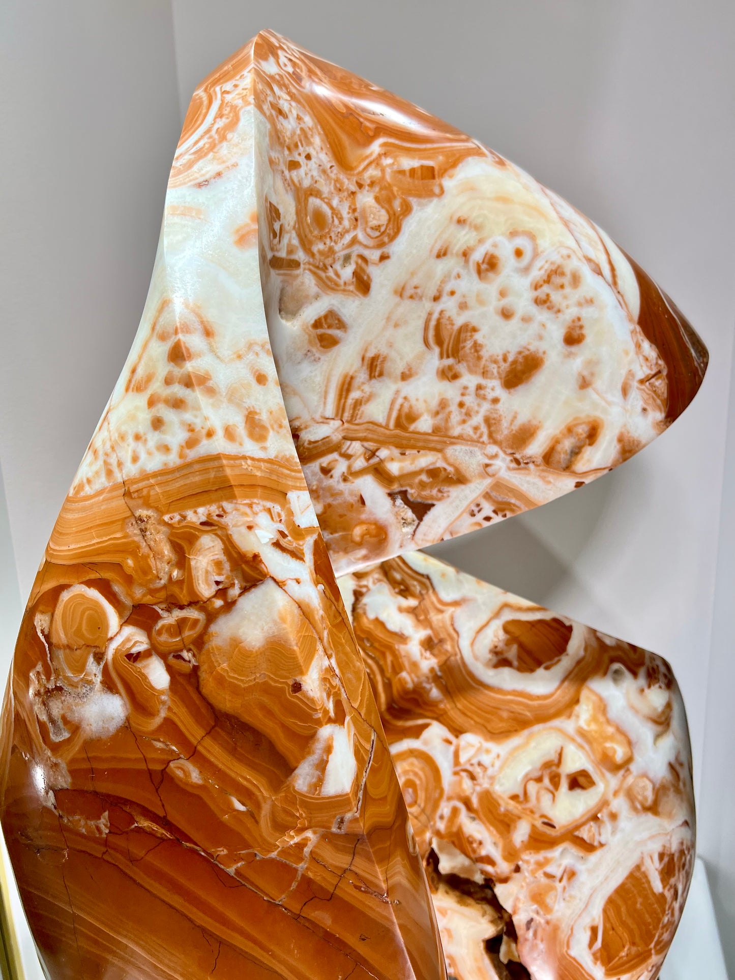 Dance Twist ~ Red and White Onyx