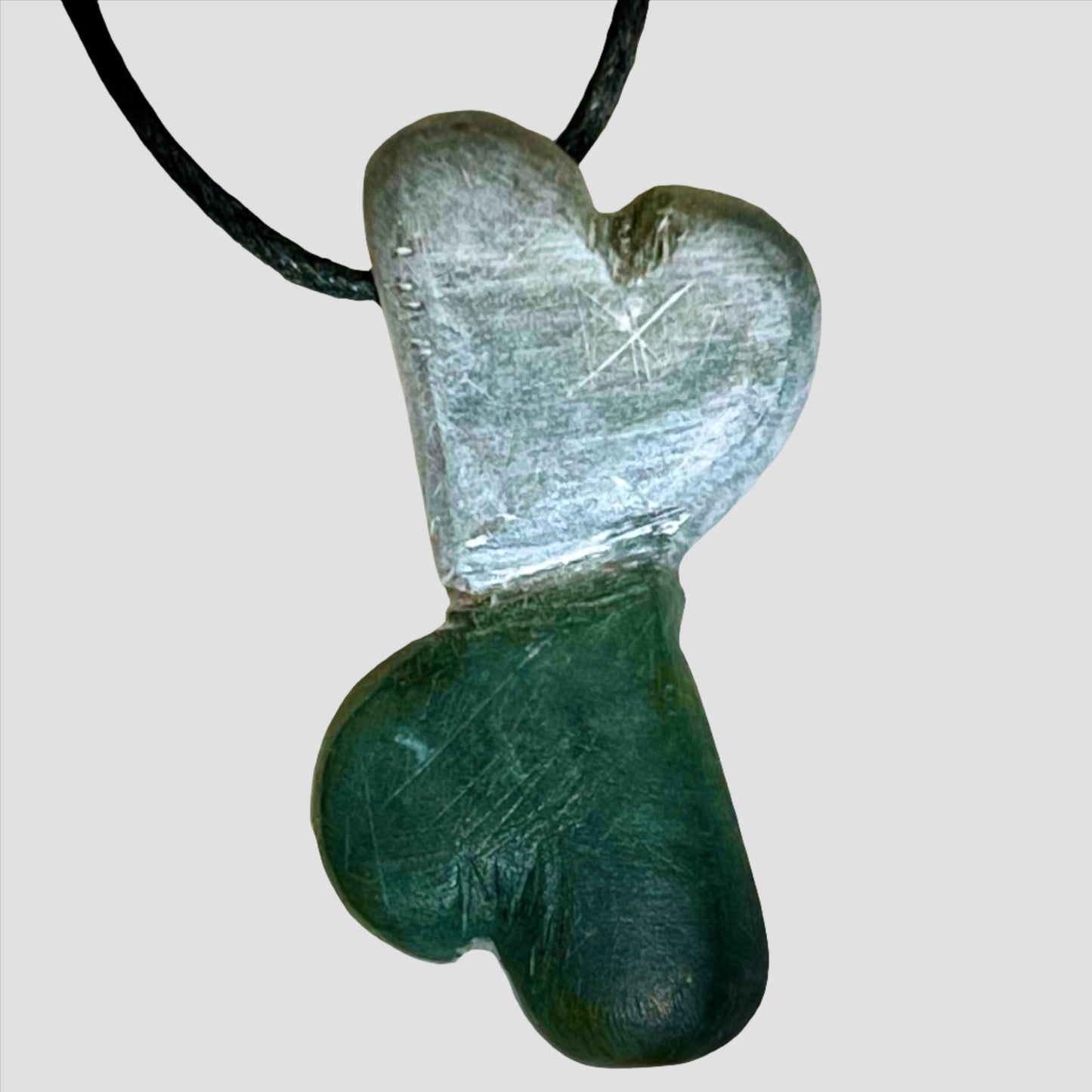 Fun for kids and adults this art class double heart pendant at Fathom Stone Art is a daily art class activity fun for the whole family.