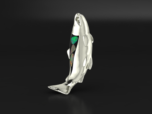 King Salmon 14K Yellow Gold & BC Opals