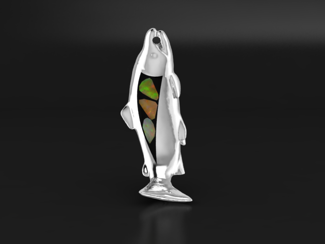 King Salmon 14K Yellow Gold & BC Opals