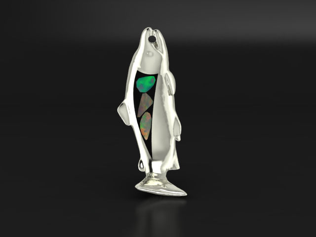 King Salmon 14K Yellow Gold & BC Opals