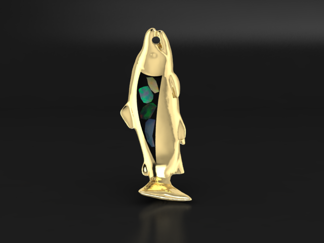 King Salmon 14K Yellow Gold & BC Opals