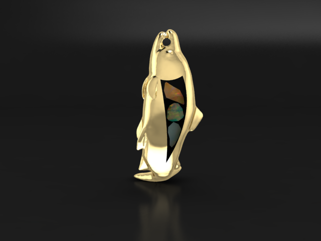 King Salmon 14K Yellow Gold & BC Opals