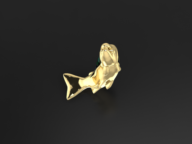 King Salmon 14K Yellow Gold & BC Opals