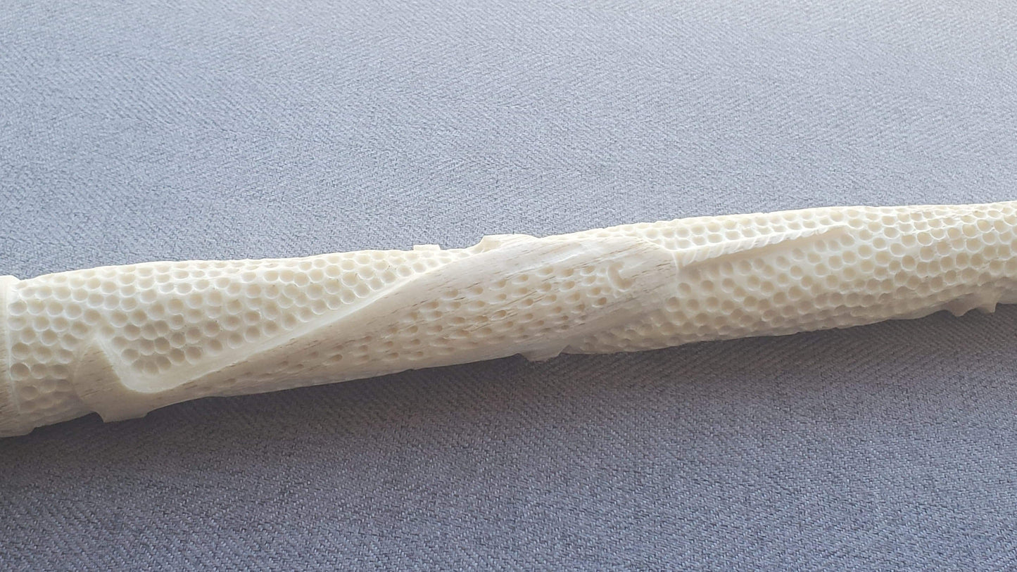 Narwhal Ivory Tusk Carved