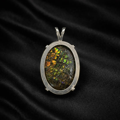 Ammolite Green Pendant