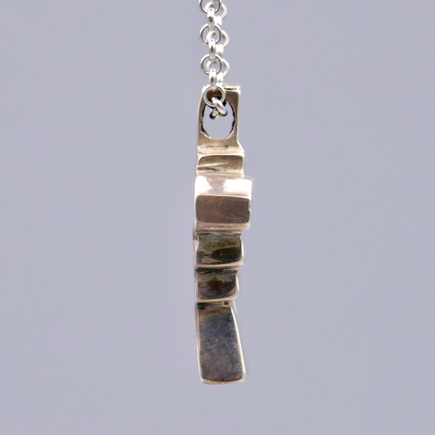 Sterling Silver Inukshuk Pendant w/ BC Opals