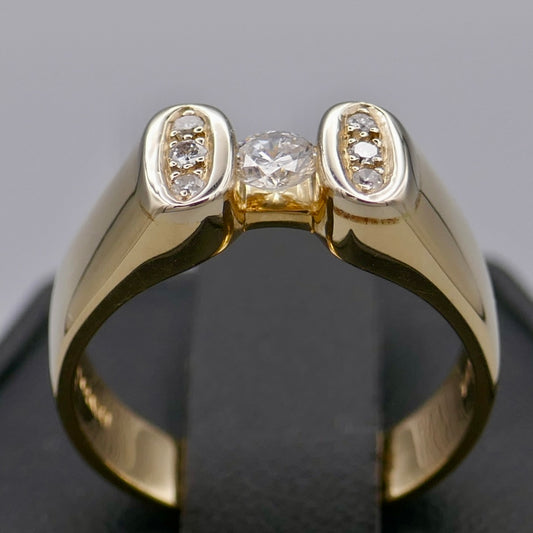 14K Yellow Gold Ring w/ Diamonds