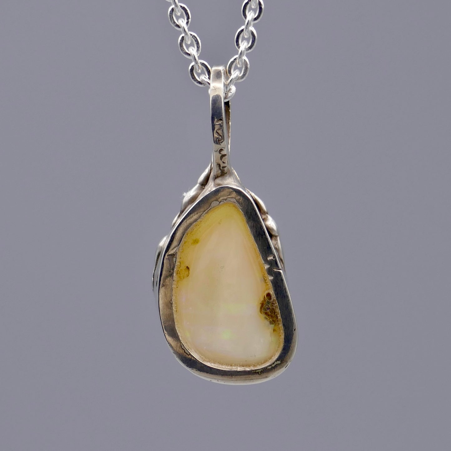 Sterling Silver Pendant w/ BC Opal