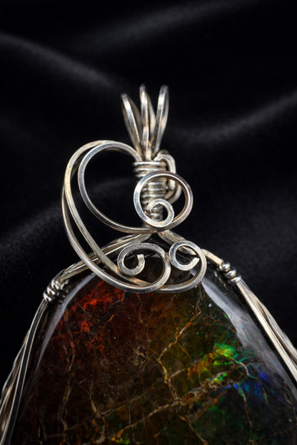 Ammolite Aurora Pendant