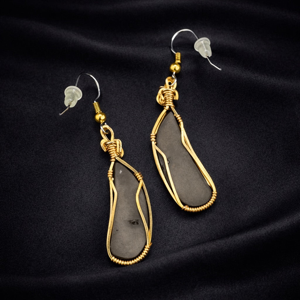 Ammolite Butterfly Earrings