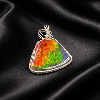 Ammolite Aurora Pendant