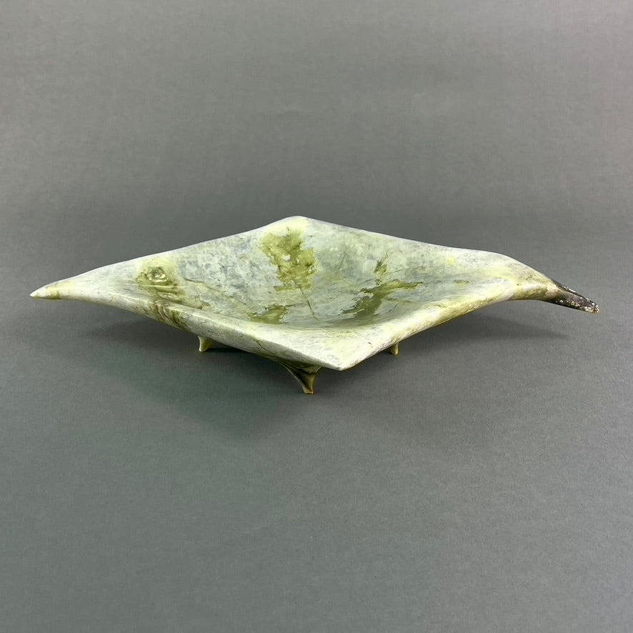 Marine Bowl – BC Green Brucite stone bowl