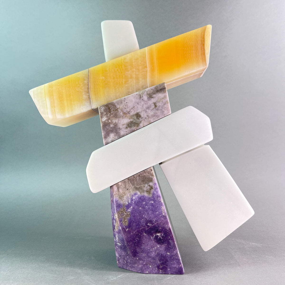 7th Heaven Dancing Inukshuk 14 – stone sculpture