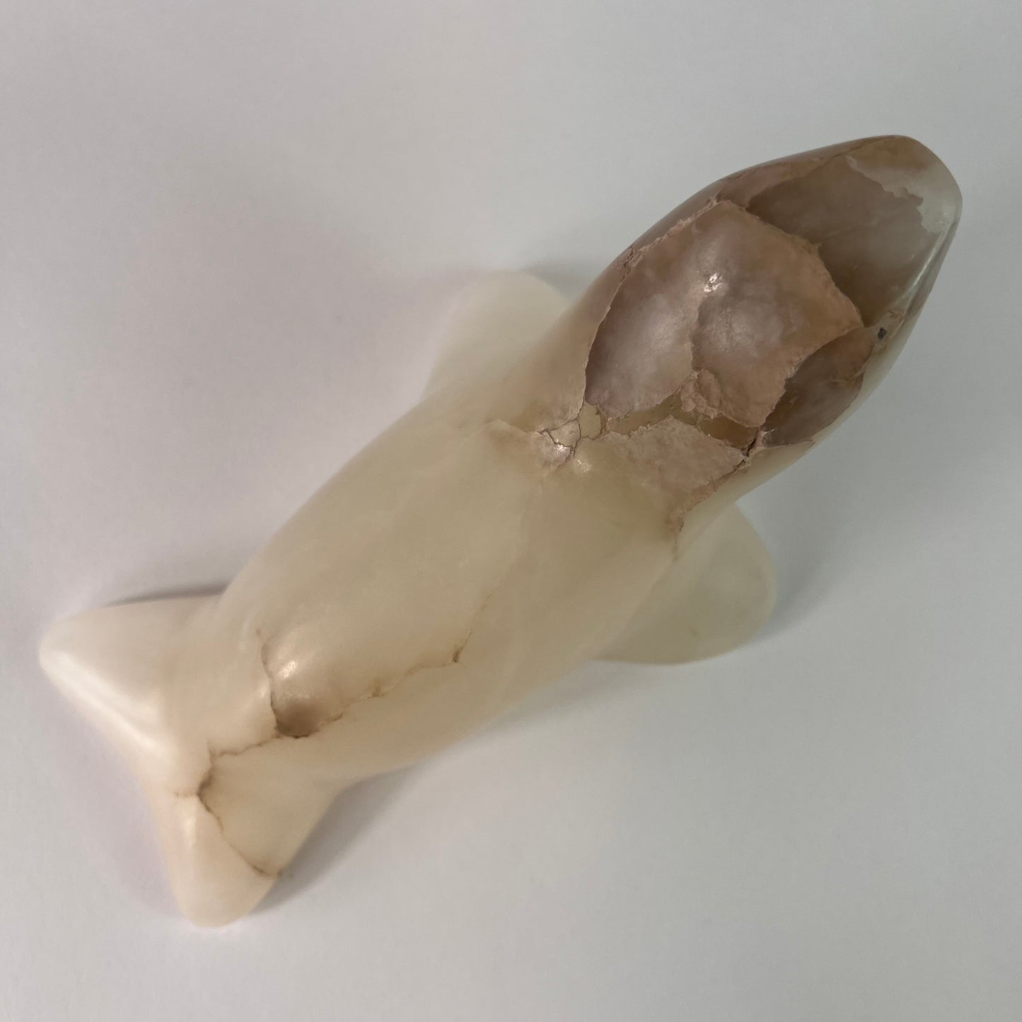 Playful Seal - Alabaster Seal Sculpture