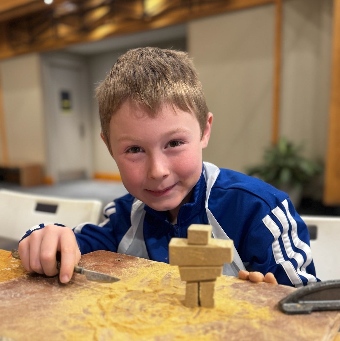 Handmade soapstone artwork created as a winter activity for families — a cool indoor idea for what to do in Whistler.