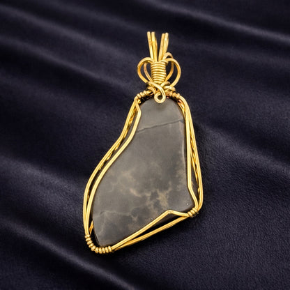 Ammolite Ocean Pendant