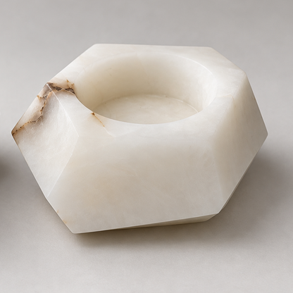 Stone Carved Candle Holders