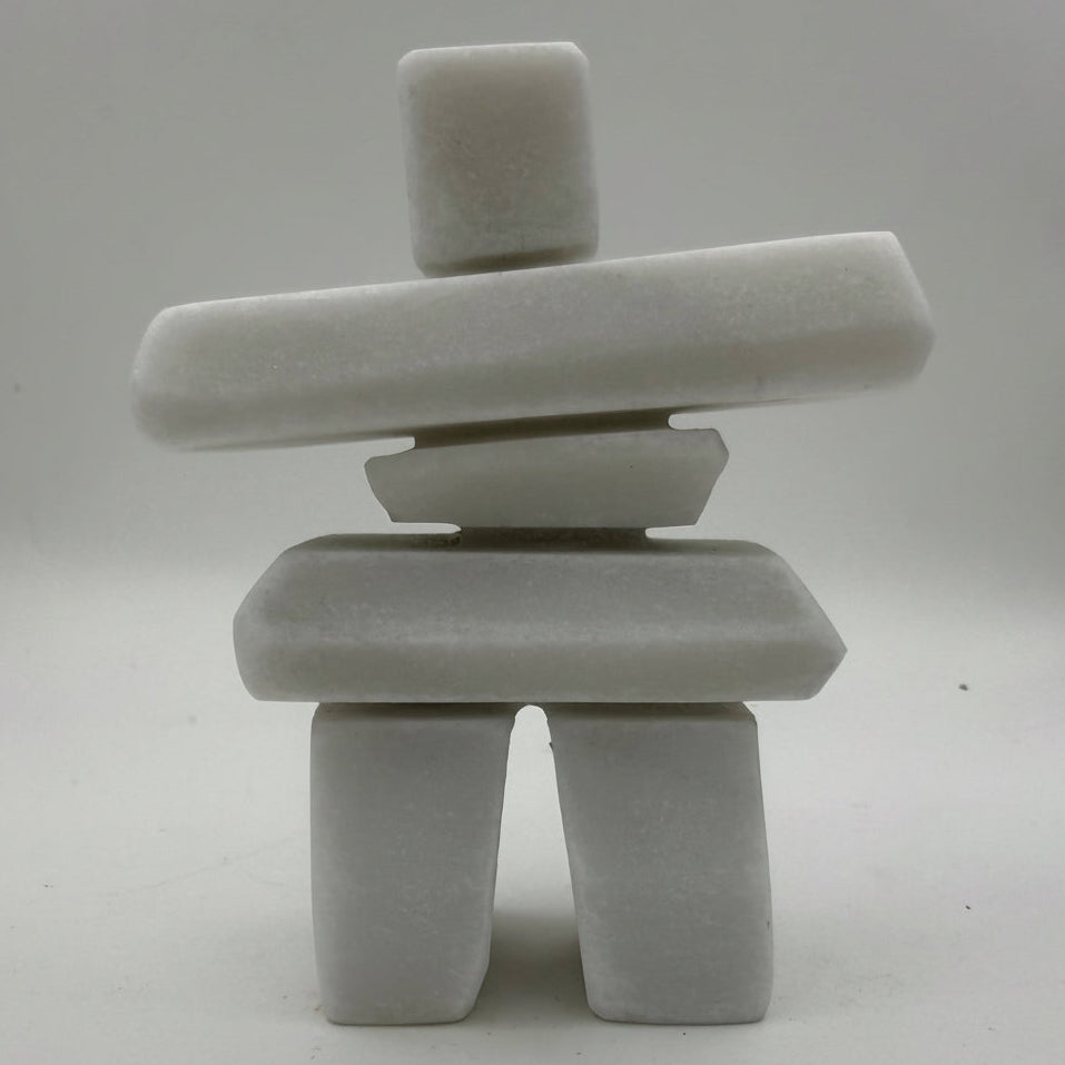 Hand-Carved Inukshuk 5 – modern stone sculpture