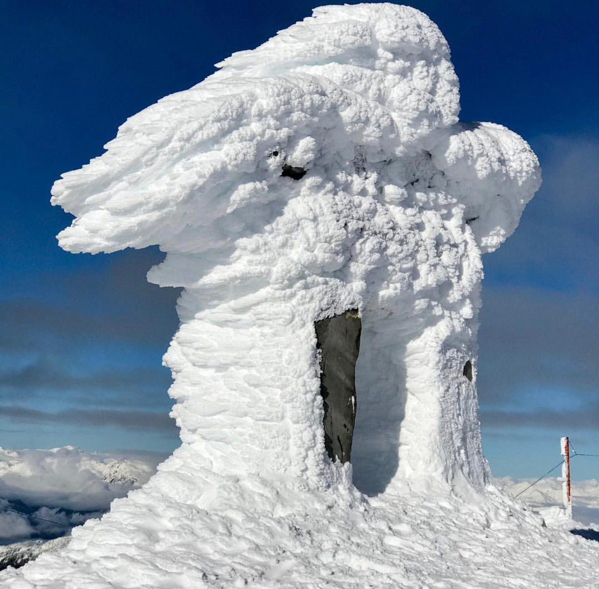 Whistler's Peak Chair Inukshuk 27"
