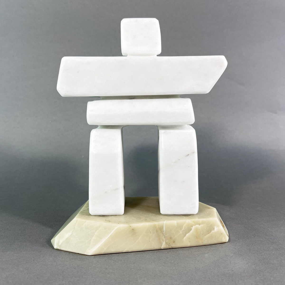 Inukshuk - Peak Chair – Colorado White Marble Inukshuk