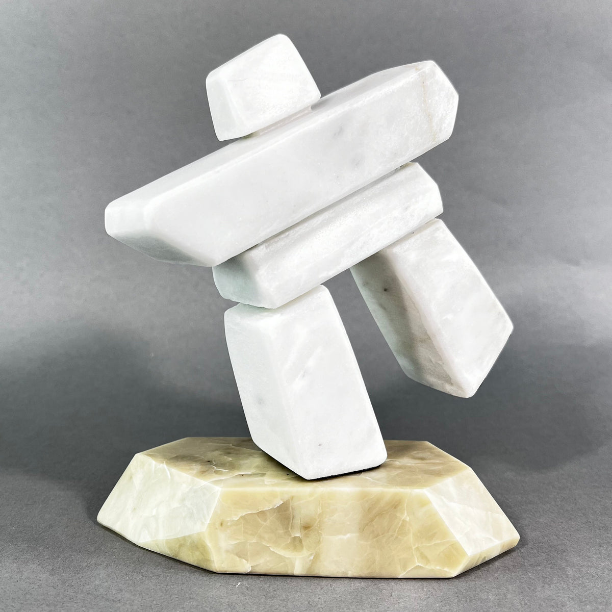 Inukshuk - Peak Chair Dancing – Colorado White Marble Inukshuk