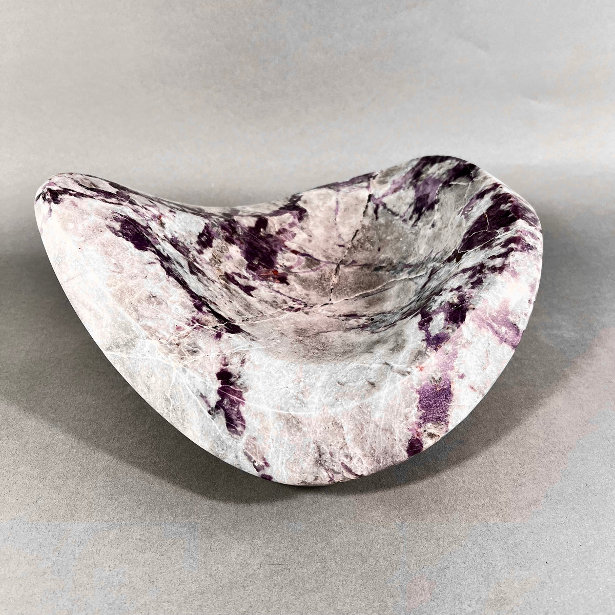 Purple Quartz & Onyx Sculptural Bowl | Executive Art Gift