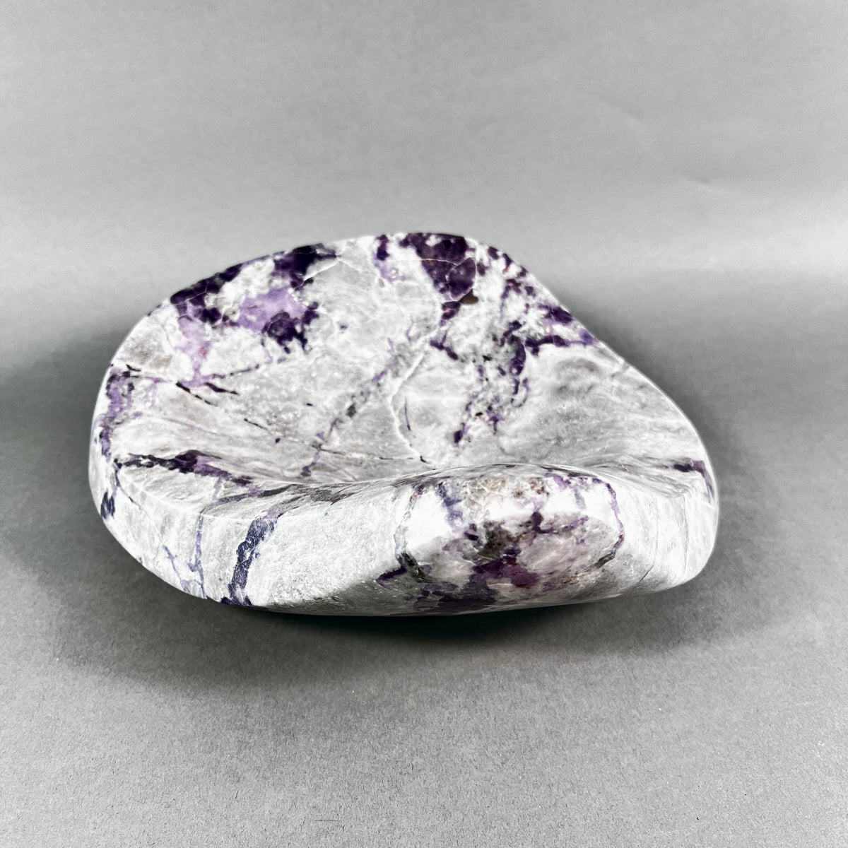 Purple Quartz & Onyx Sculptural Bowl | Executive Art Gift