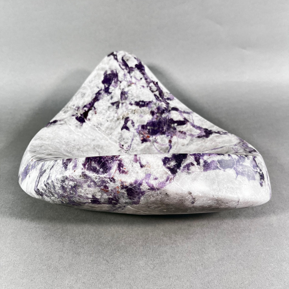 Purple Quartz & Onyx Sculptural Bowl | Executive Art Gift