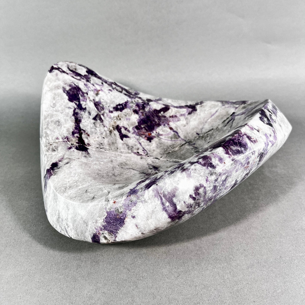 Purple Quartz & Onyx Sculptural Bowl | Executive Art Gift