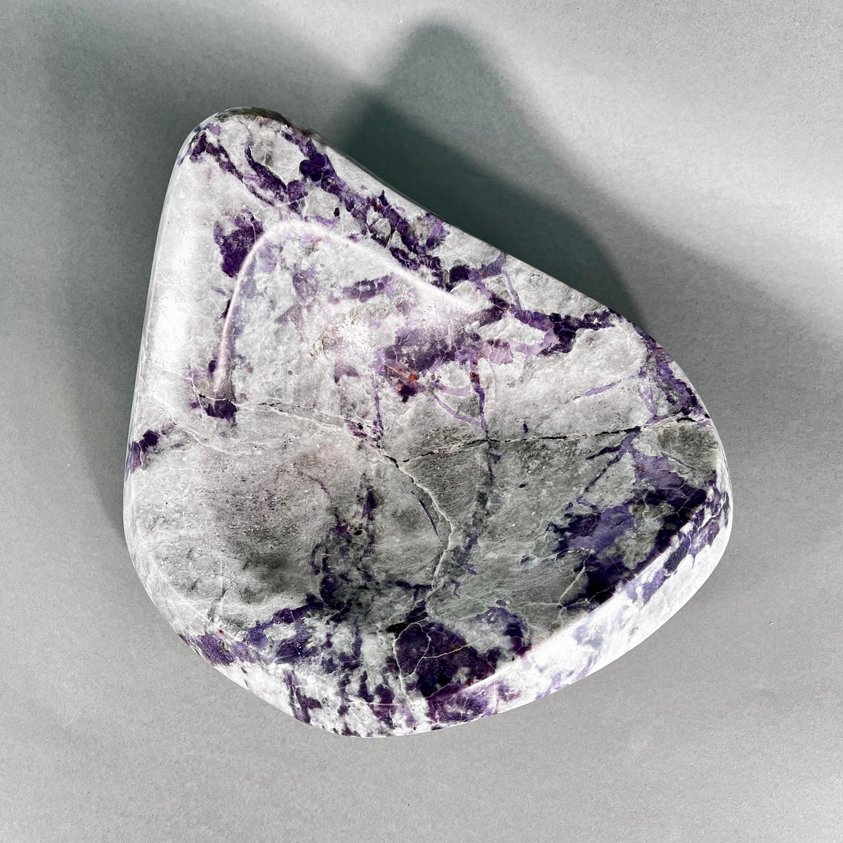 Purple Quartz & Onyx Sculptural Bowl – stone bowl